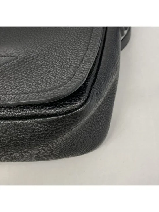 Prada Shoulder Bag Leather Black Silver - Picture 6 of 10